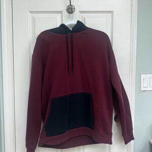 Forever 21 Red and Black Hoodie Sweatshirt